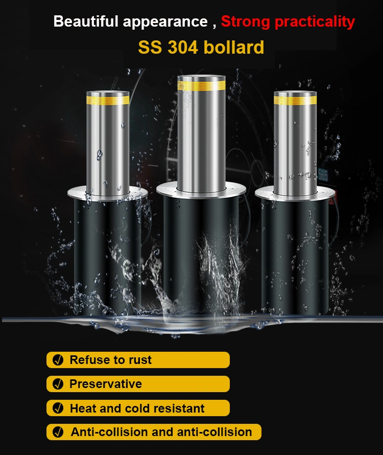 Automatic Electrical Hydraulic Rising Retractable Bollard for Vehicle Security Protection