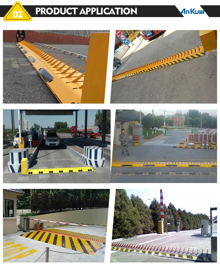 Waterproof Traffic Spikes Road Barrier 4 Meters Length Tire Killer with Remote Control