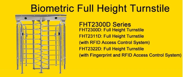 Su304 Dual Passage Full Height Rotation Turnstile Barrier Gate (FHT2311D)