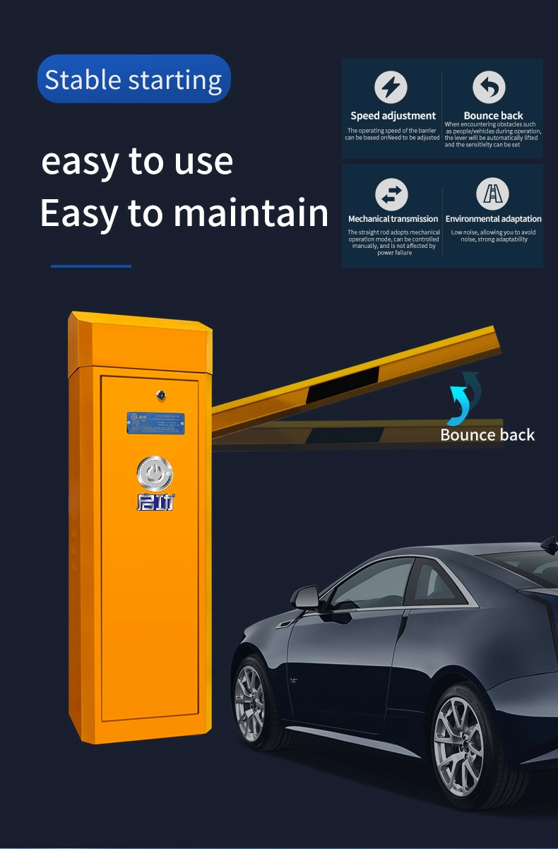 Boom Barrier Gate System High Speed Straight Arm Barrier Gate for Parking System