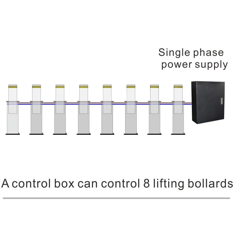 Automatic Electrical Hydraulic Rising Retractable Bollard for Vehicle Security Protection