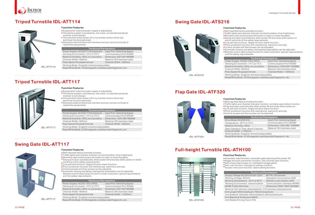 High-Speed Barrier Gate for Parking and Highway Toll System