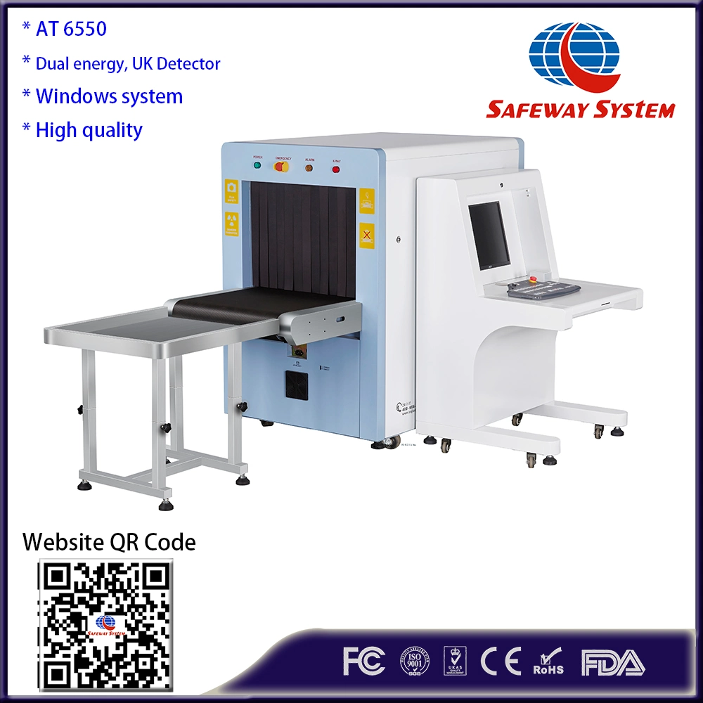 6550 Airport Cabin Security X-ray Baggage Scanner for Luggage and Parcel Scanning and Screening with CE, FDA Approved Direct Wholesale Price From China