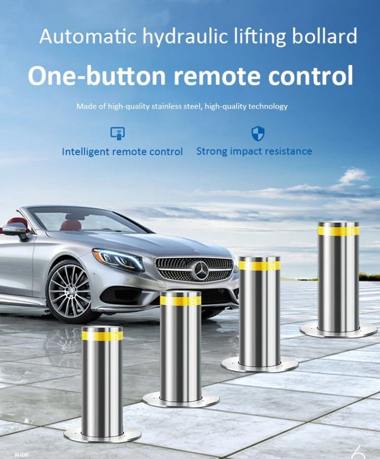 Automatic Electrical Hydraulic Rising Retractable Bollard for Vehicle Security Protection