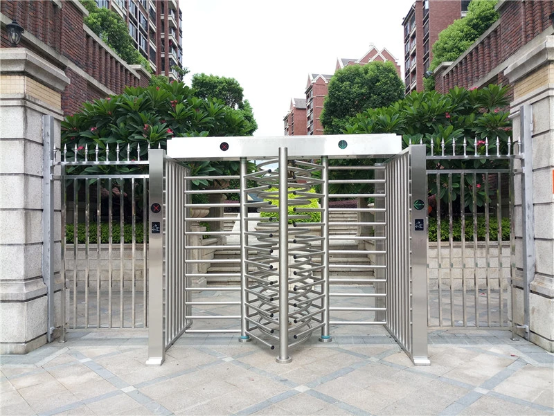 Mechanical RFID Time Attendance Full Height Turnstile Steel Revolving Gate for Stadium Access Management